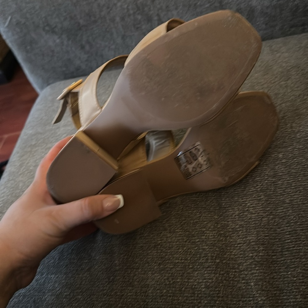 Qupid Tan Heeled Sandals - Picture 3 of 4